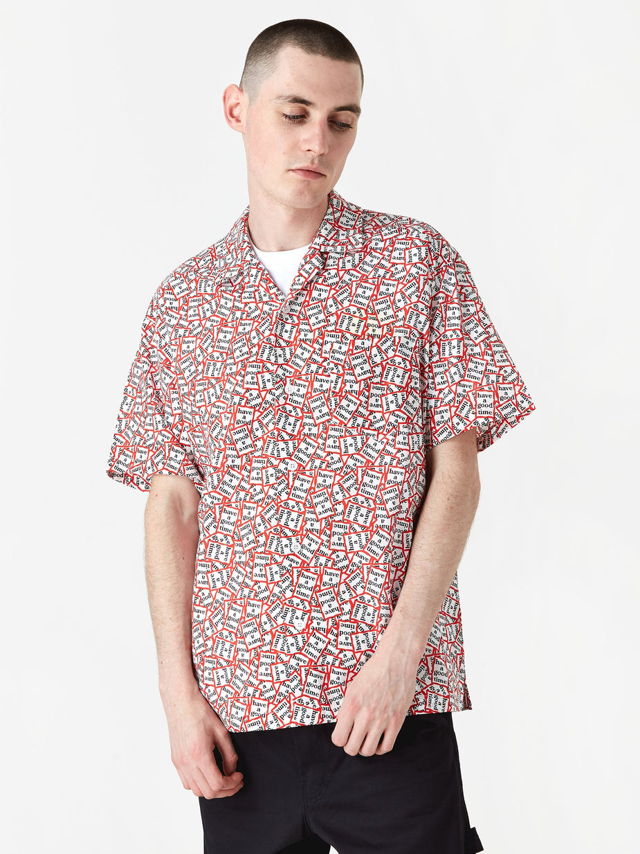 Have A Good Time Have A Good Time All Frame Pattern Aloha Shirt - All Frame - Other