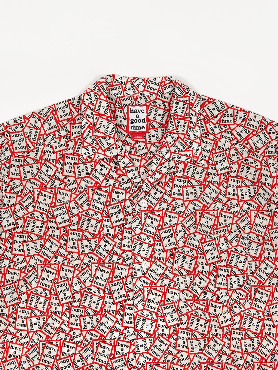 Have A Good Time Have A Good Time All Frame Pattern Aloha Shirt - All Frame - Other