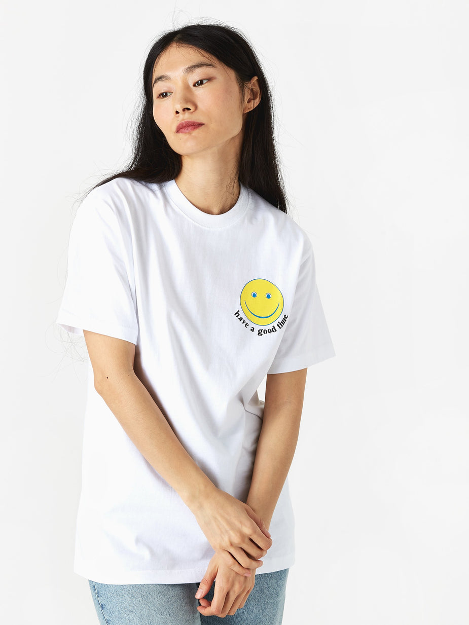 Have A Good Time Have A Good Time Smile T-Shirt - White - White