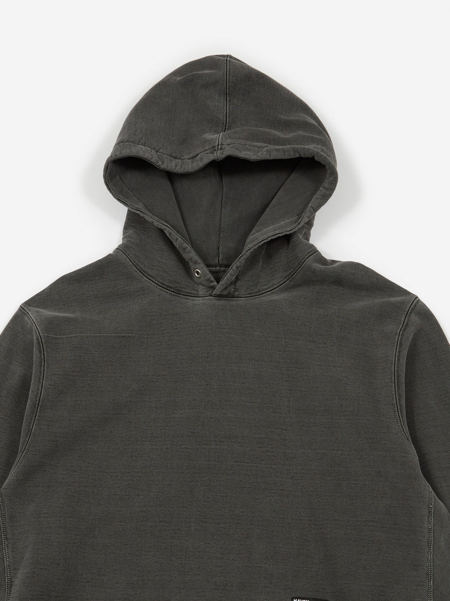 Haven Haven Pigment Dyed Heavyweight Hoodie Cotton Fleece - Charcoal - Grey