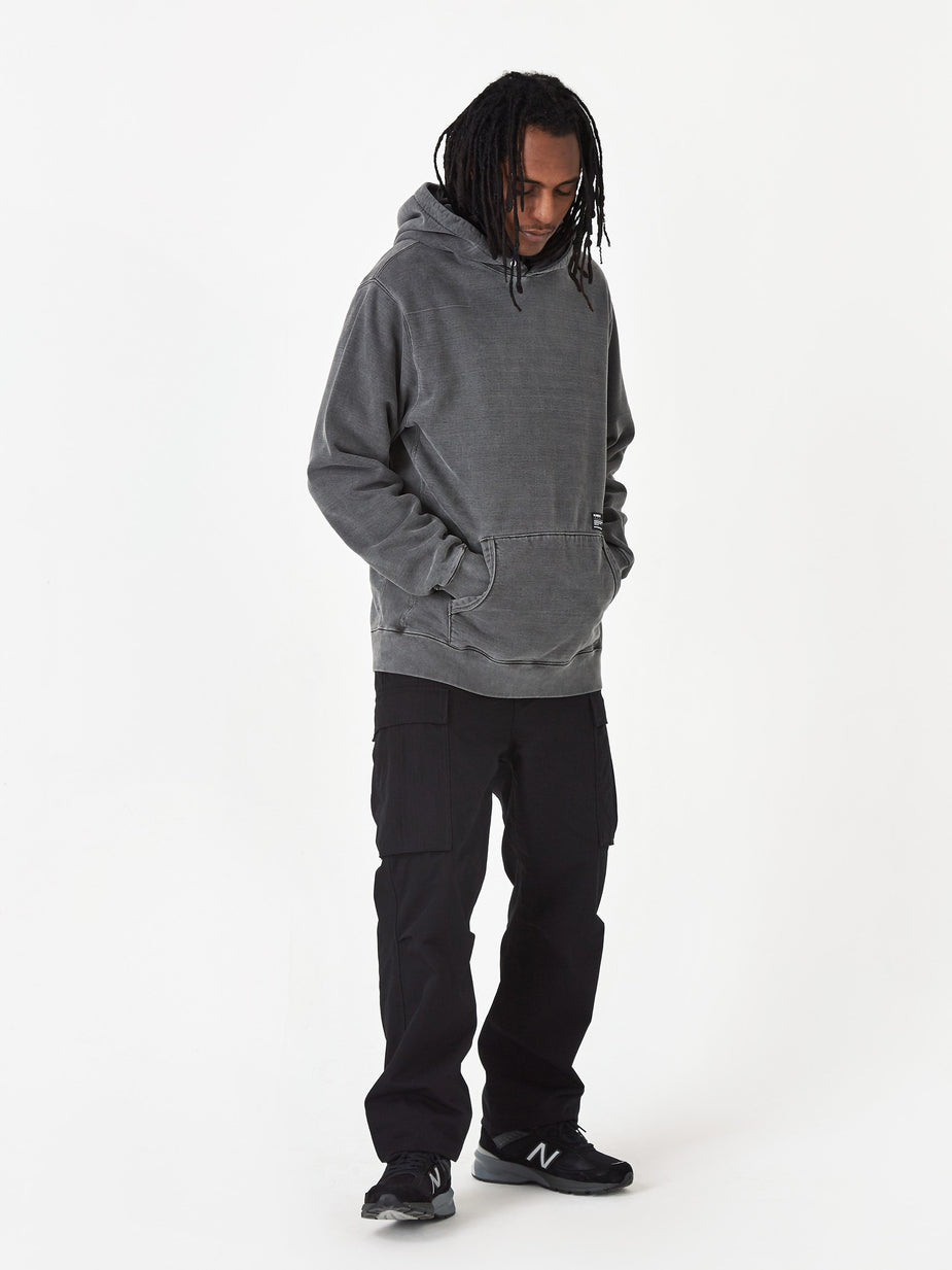 Haven Haven Pigment Dyed Heavyweight Hoodie Cotton Fleece - Charcoal - Grey