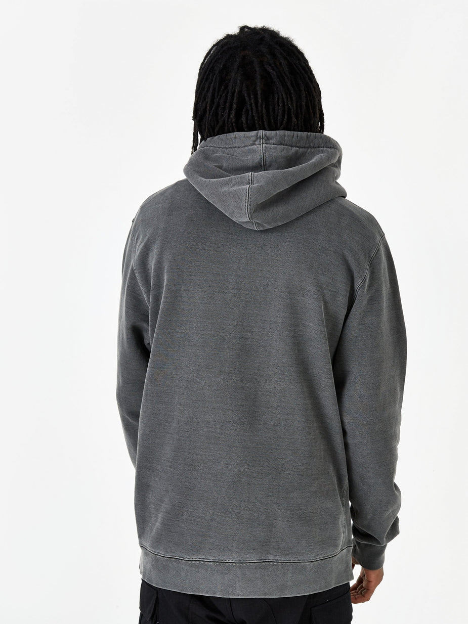 Haven Haven Pigment Dyed Heavyweight Hoodie Cotton Fleece - Charcoal - Grey
