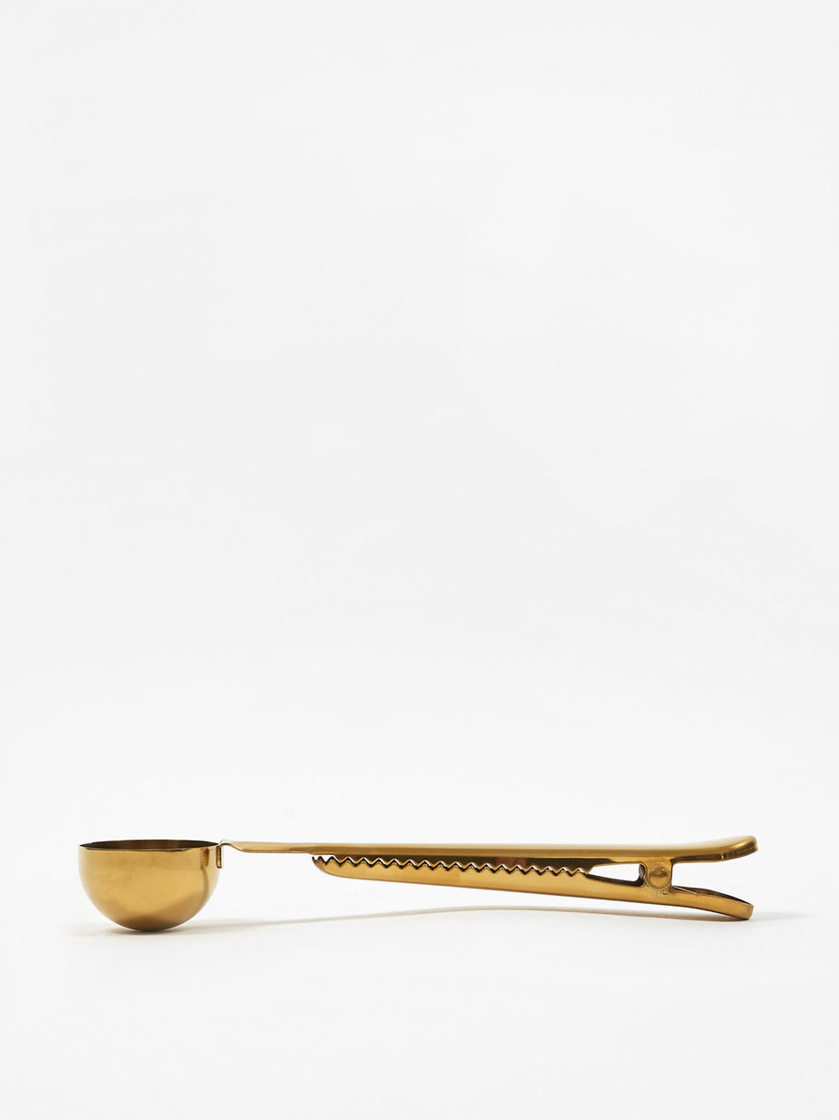 HAY Hay Clip Clip With Spoon - Brass - Gold