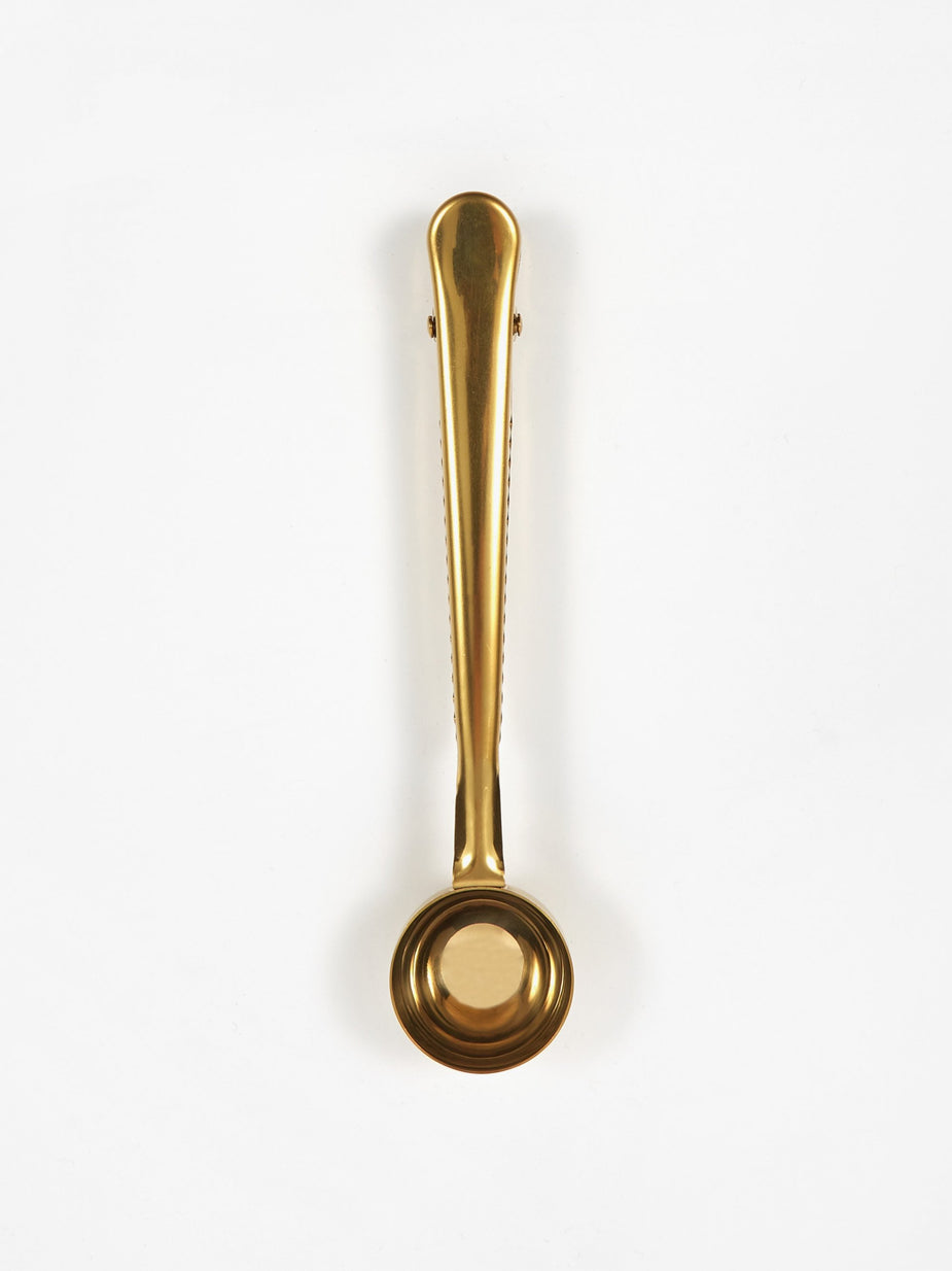 HAY Hay Clip Clip With Spoon - Brass - Gold