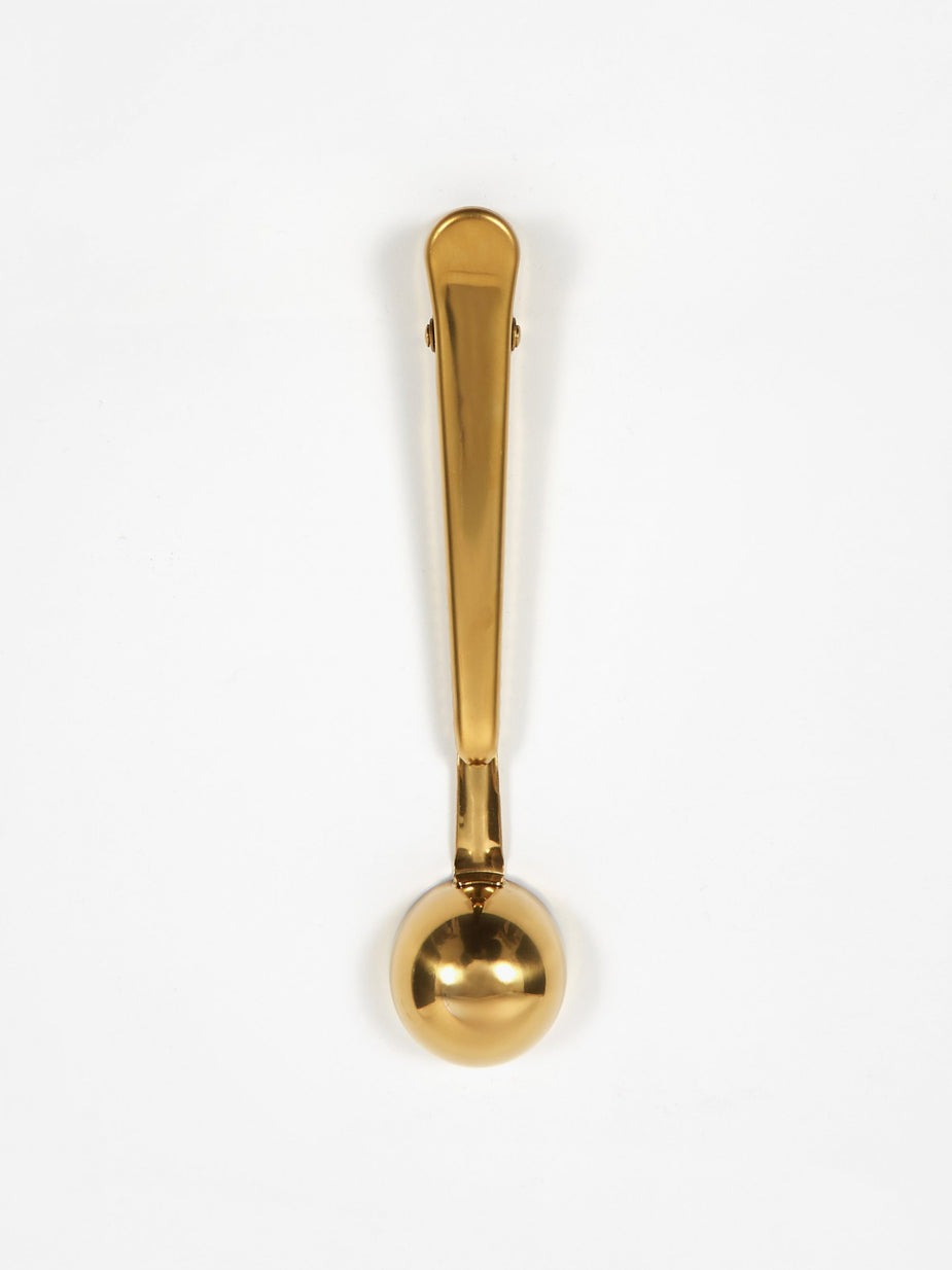 HAY Hay Clip Clip With Spoon - Brass - Gold