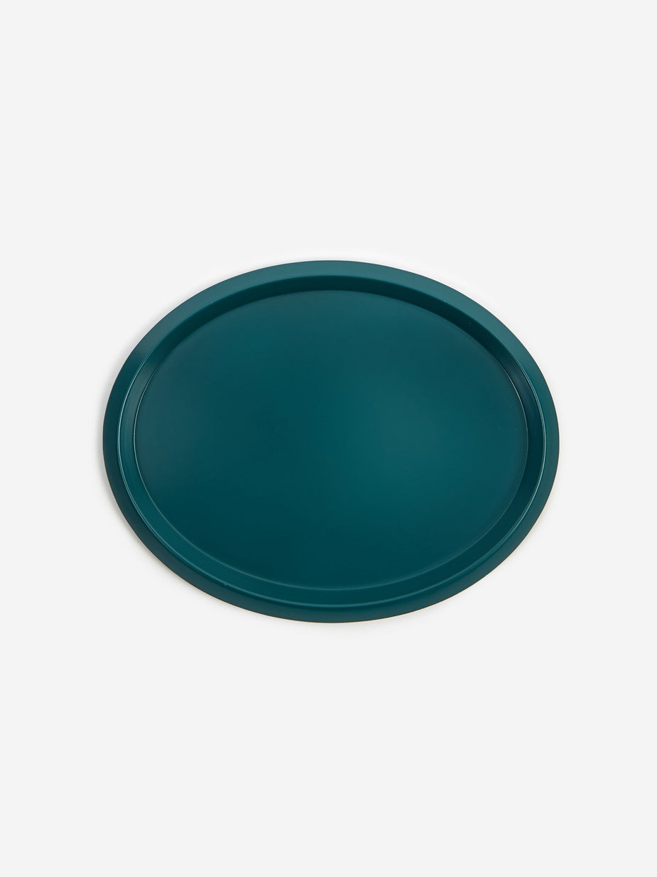 HAY HAY Ellipse Tray S - Dark Green - Green