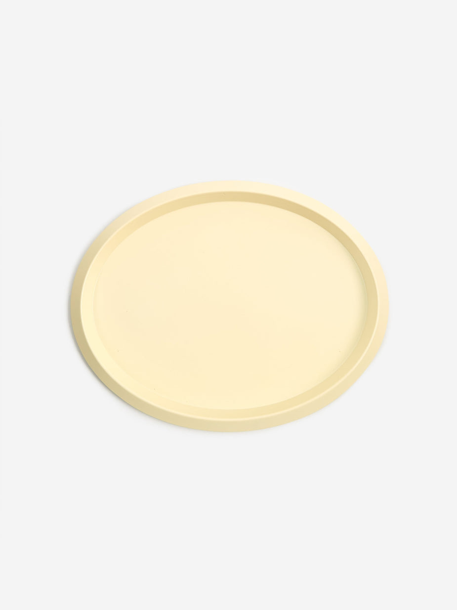 HAY HAY Ellipse Tray S - Light Yellow - Yellow