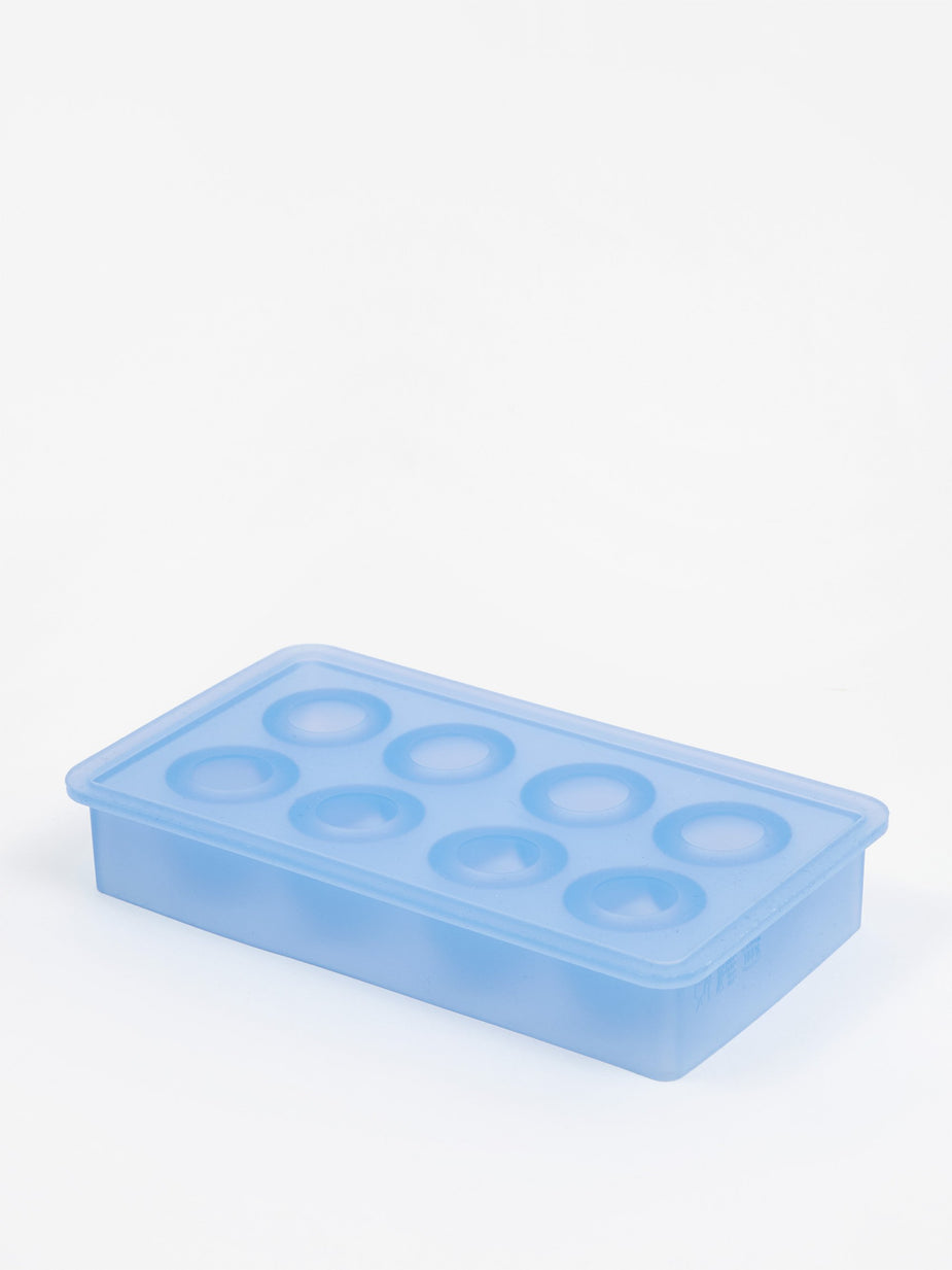 HAY HAY Ice Cube Tray Round 8 Cubes - Light Blue - Blue