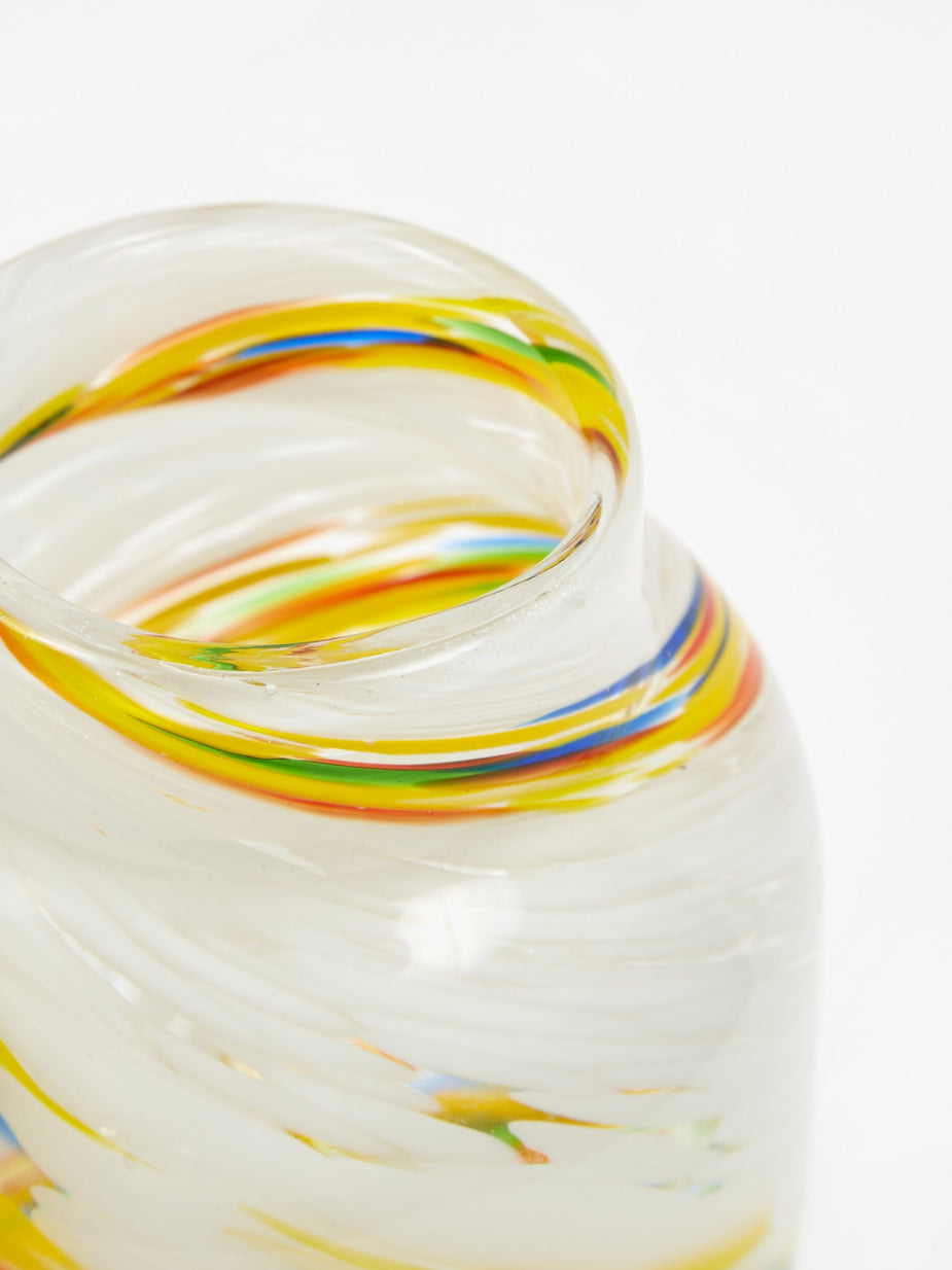 HAY HAY Splash Vase Round Medium - Lemon Swirl - Other