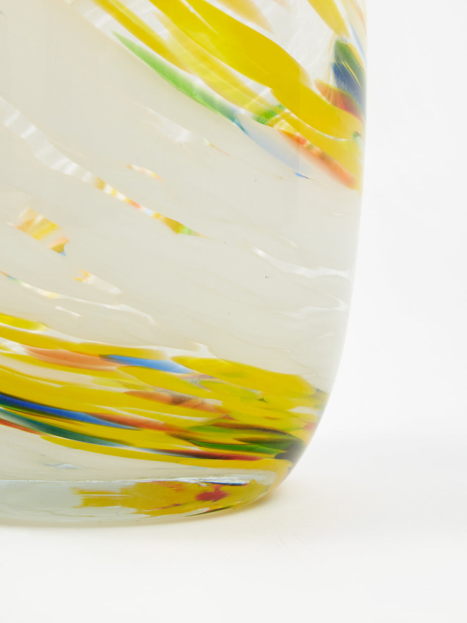 HAY HAY Splash Vase Round Medium - Lemon Swirl - Other