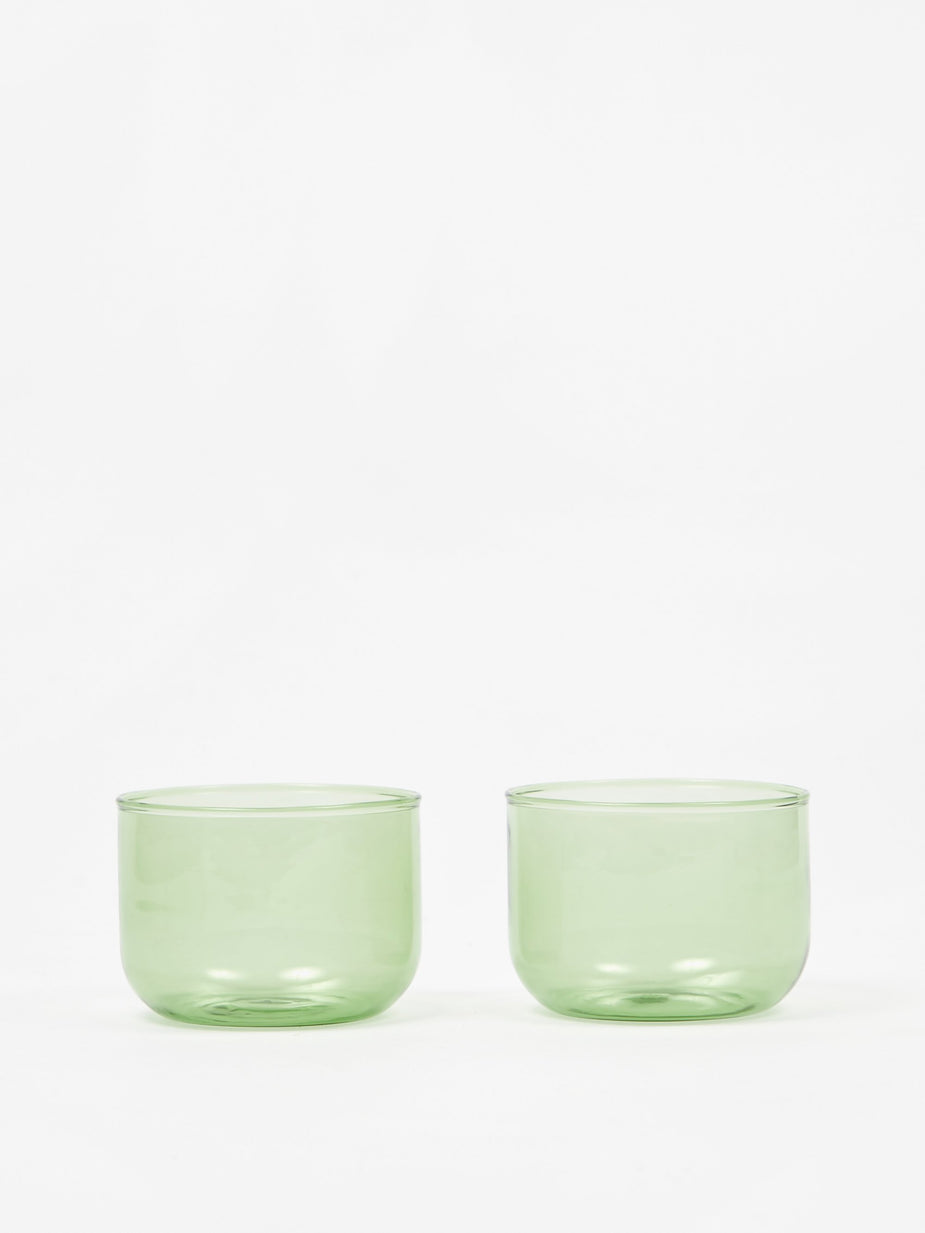 HAY HAY Tint Glass Set of Two - Green - Green