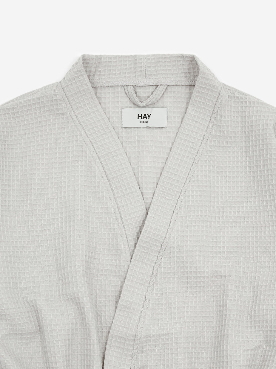 HAY HAY Waffle Bathrobe - Grey - Grey