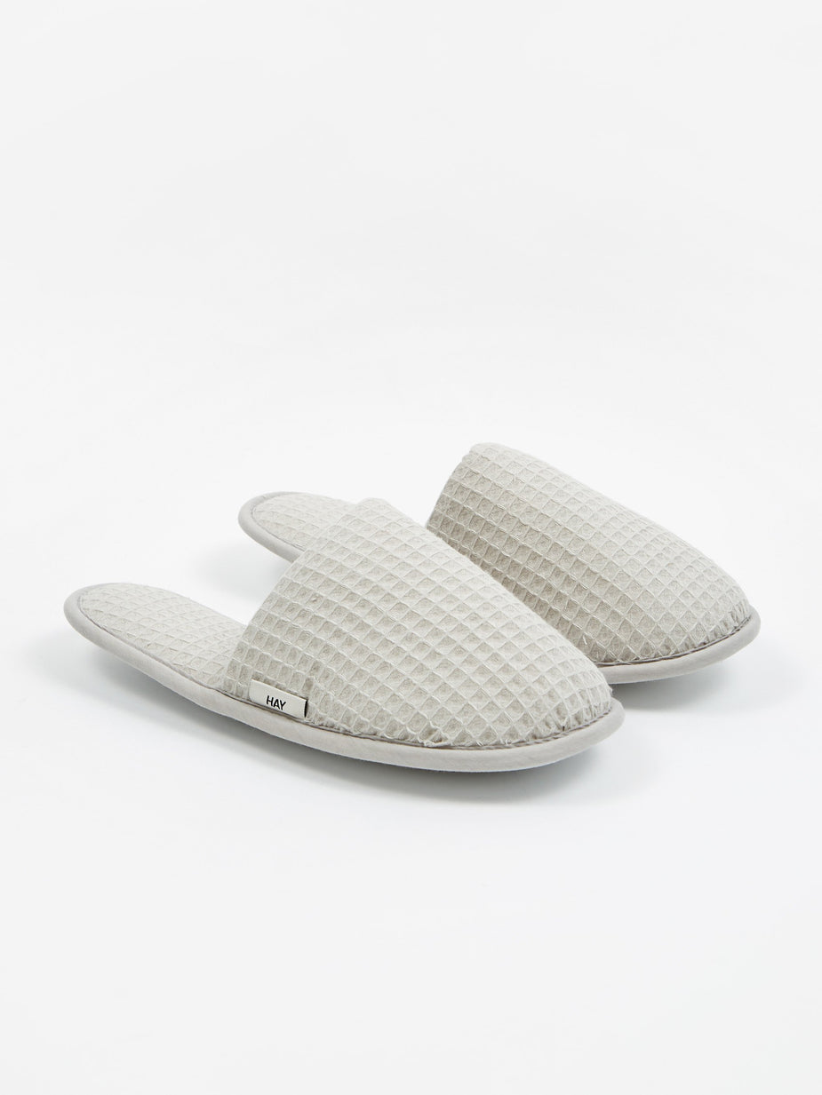 HAY HAY Waffle Slipper - Grey - Grey