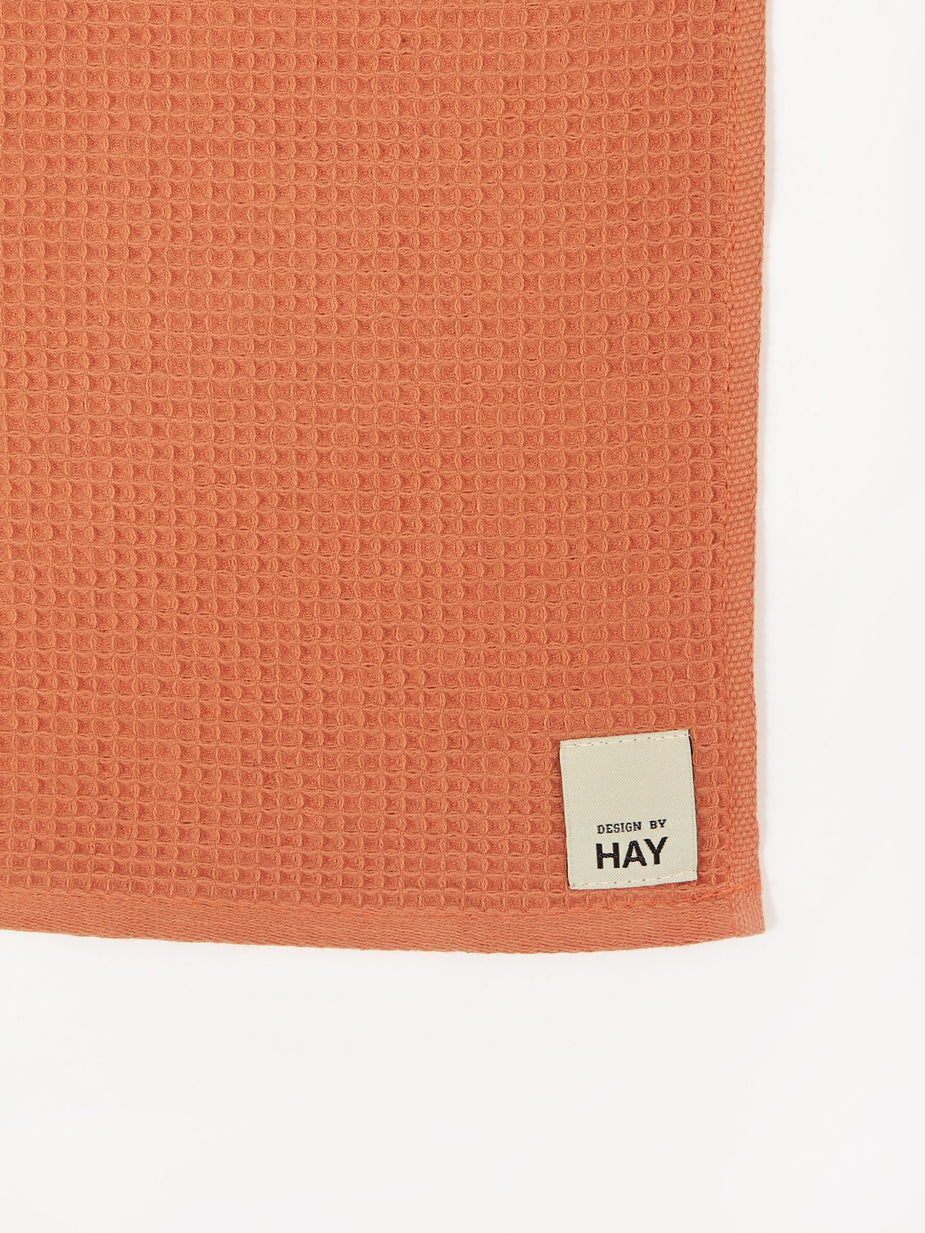 HAY HAY Waffle Dish Cloth Set Of 2 - Terracotta And Yellow - Other