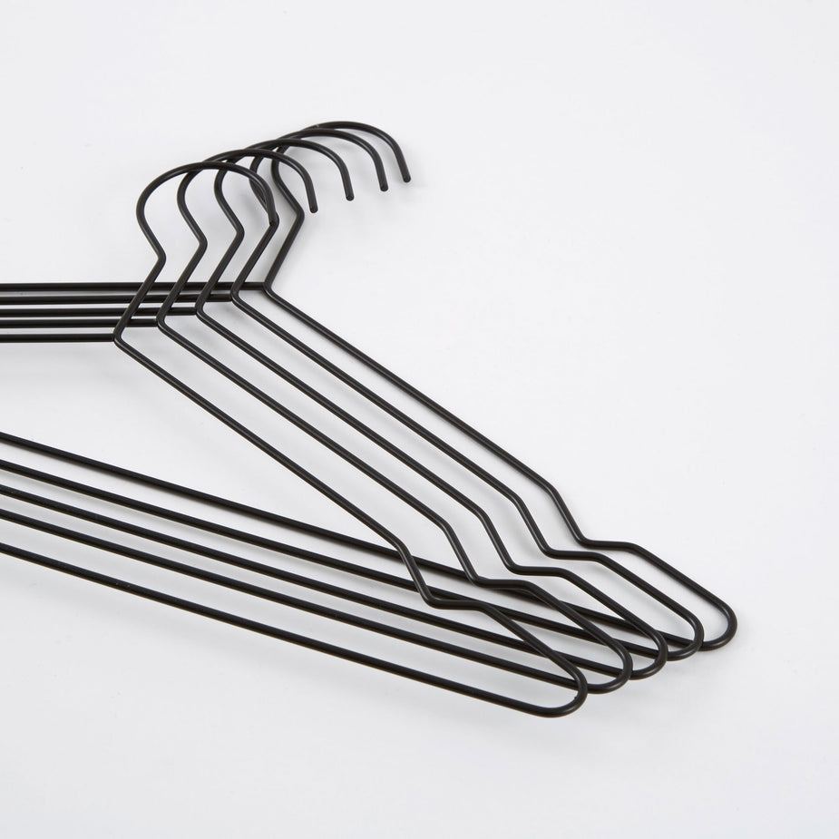 HAY Hay Hang Set Of 5 Hangers - Black - Black