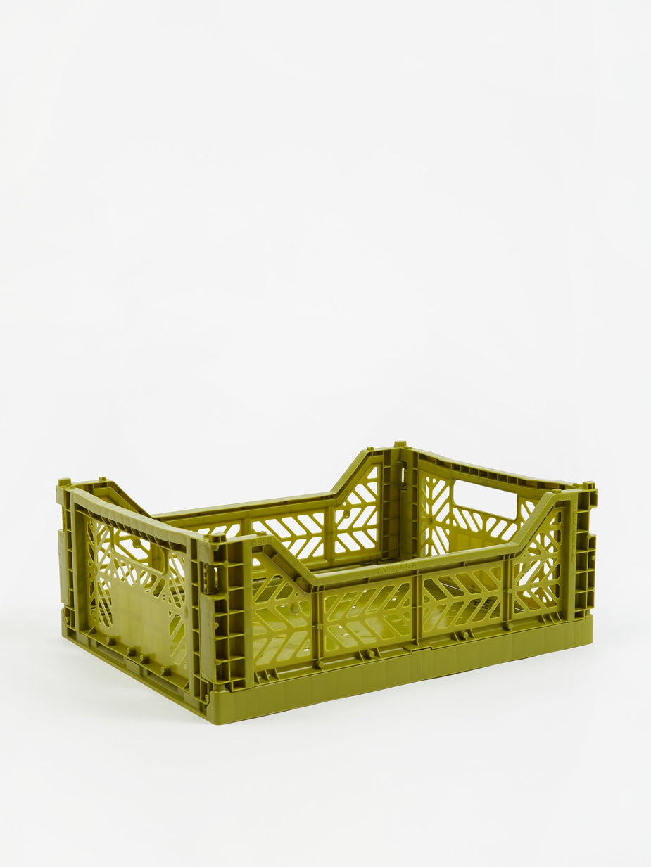 HAY Hay Colour Crate Medium - Olive - Green