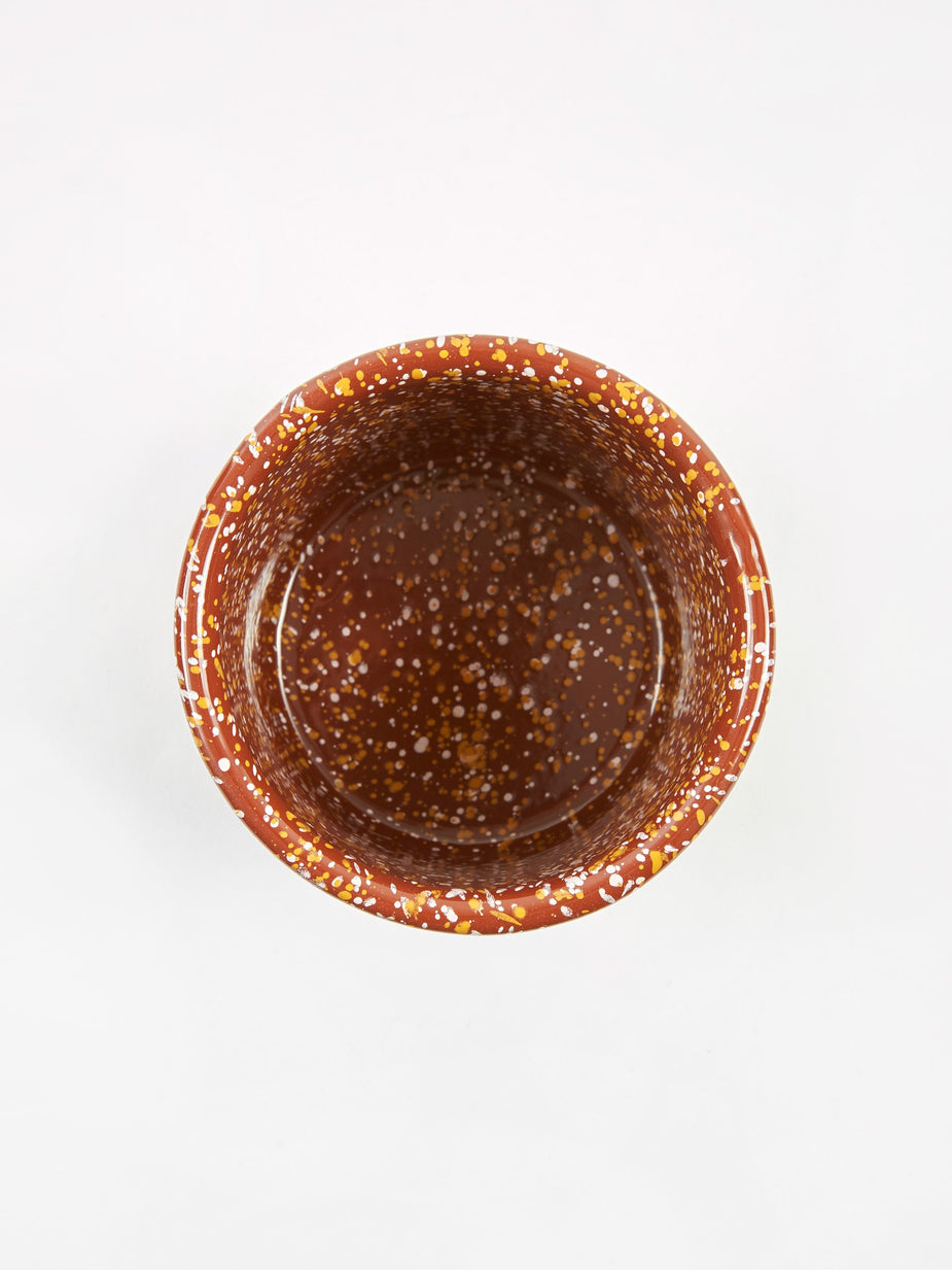 HAY HAY Enamel Sprinkle Enamel Herb Pot - Brown - Other