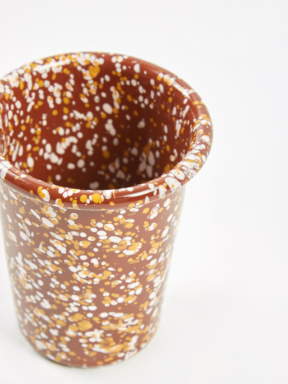 HAY HAY Enamel Sprinkle Cup - Brown - Other