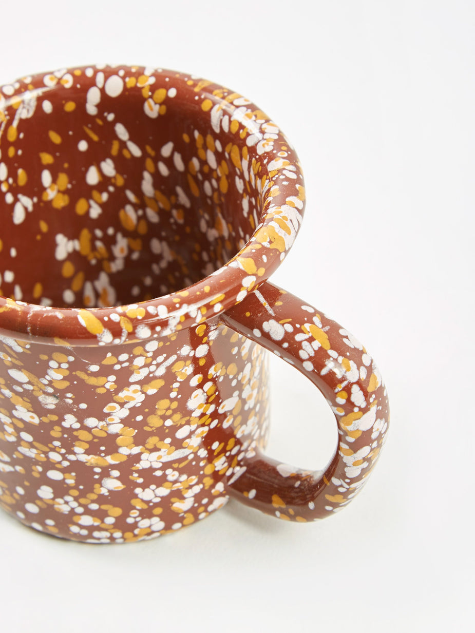 HAY HAY Enamel Sprinkle Mug - Brown - Other