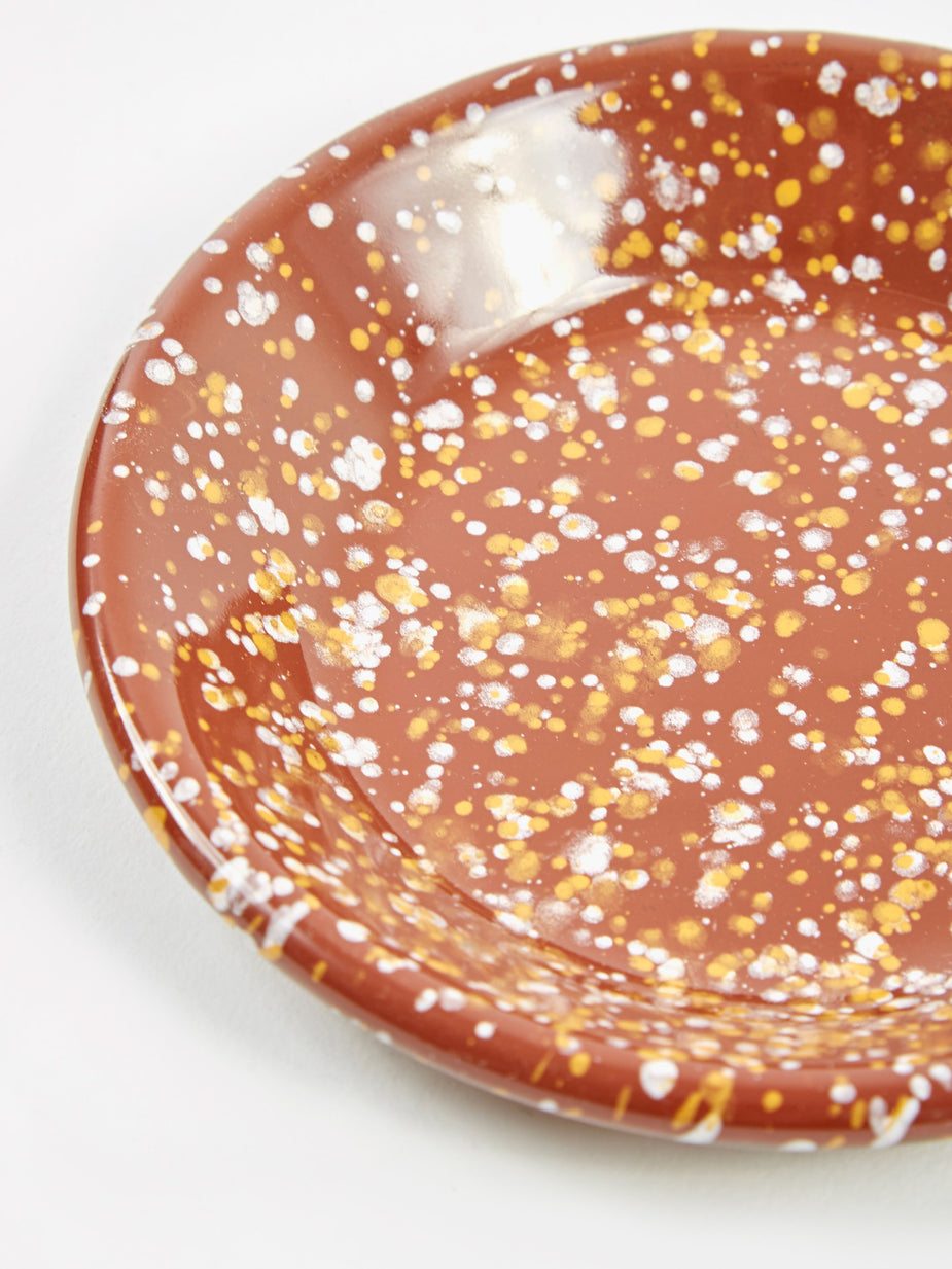 HAY HAY Enamel Sprinkle Small Round Dish - Brown - Other
