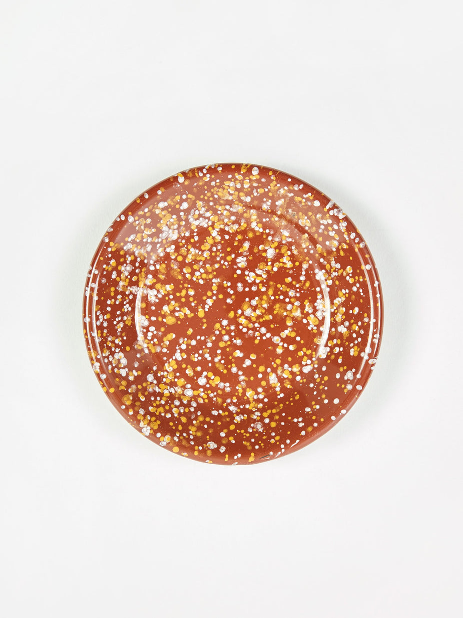 HAY HAY Enamel Sprinkle Small Round Dish - Brown - Other