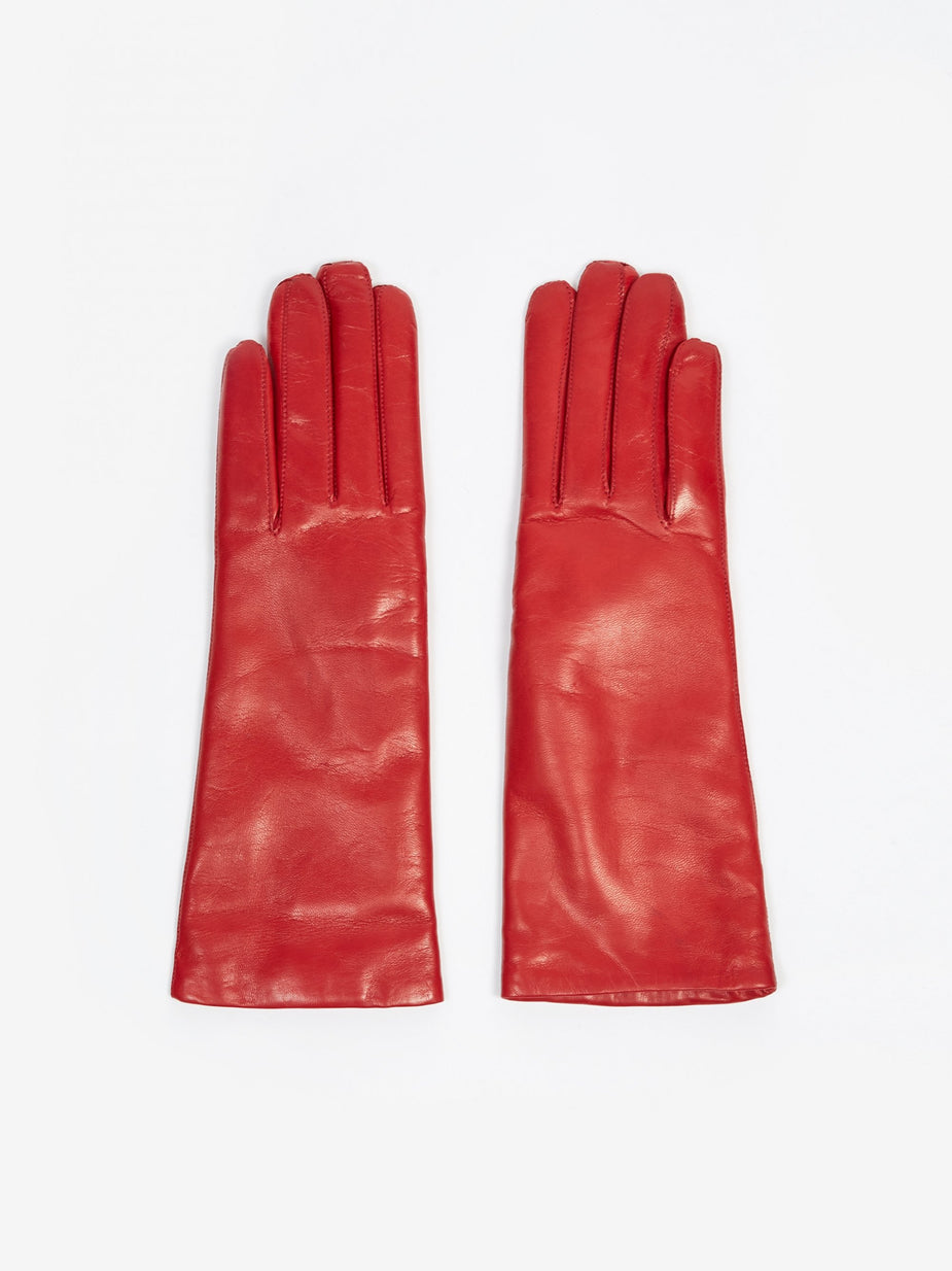 Hestra Hestra Leather Pique Cashmere Glove - Red - Red