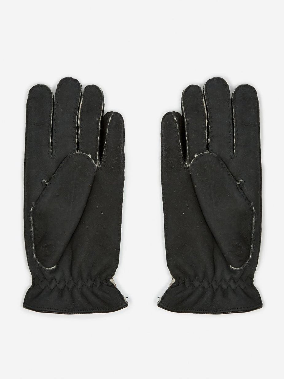 Hestra Hestra Montgomery Lambskin Suede Glove - Black - Black