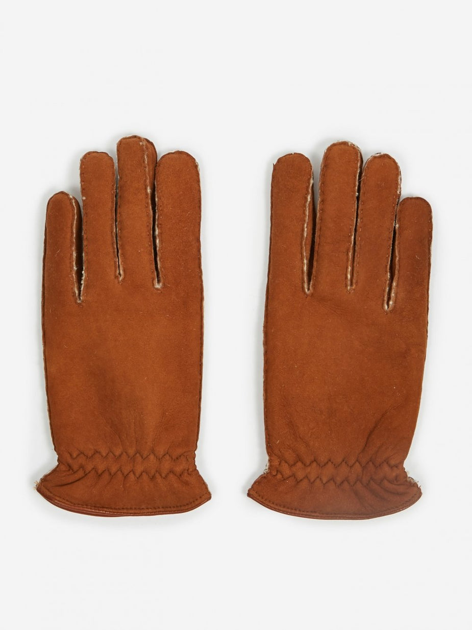 Hestra Hestra Montgomery Lambskin Suede Glove - Brown - Brown