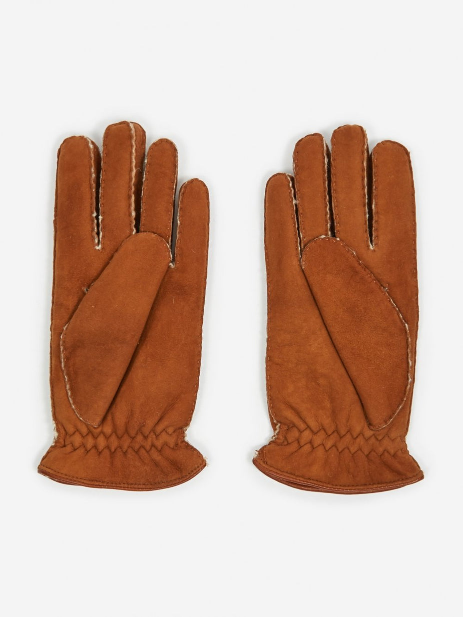 Hestra Hestra Montgomery Lambskin Suede Glove - Brown - Brown