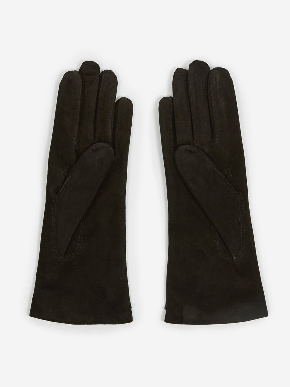 Hestra Hestra Suede Pique Cashmere Glove - Black - Black