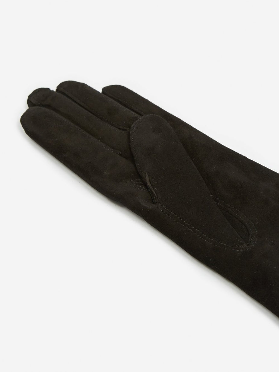 Hestra Hestra Suede Pique Cashmere Glove - Black - Black