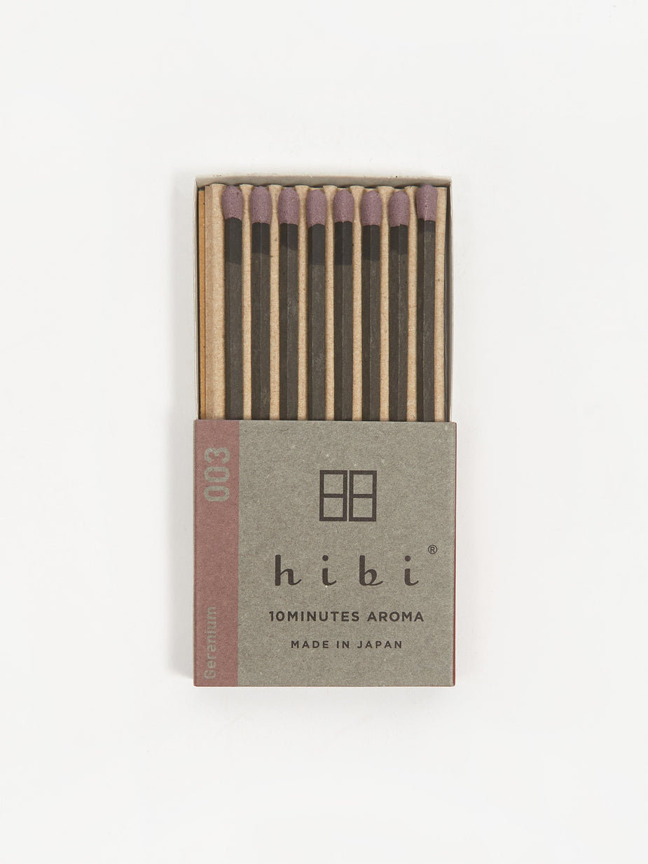 Hibi Hibi Incense Match Sticks - Geranium - Other