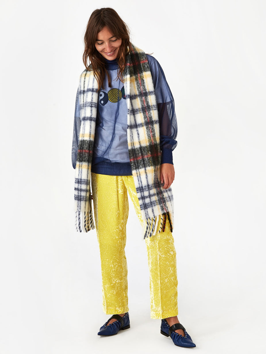 Holzweiler Holzweiler Aster Check Scarf - Opal - Other