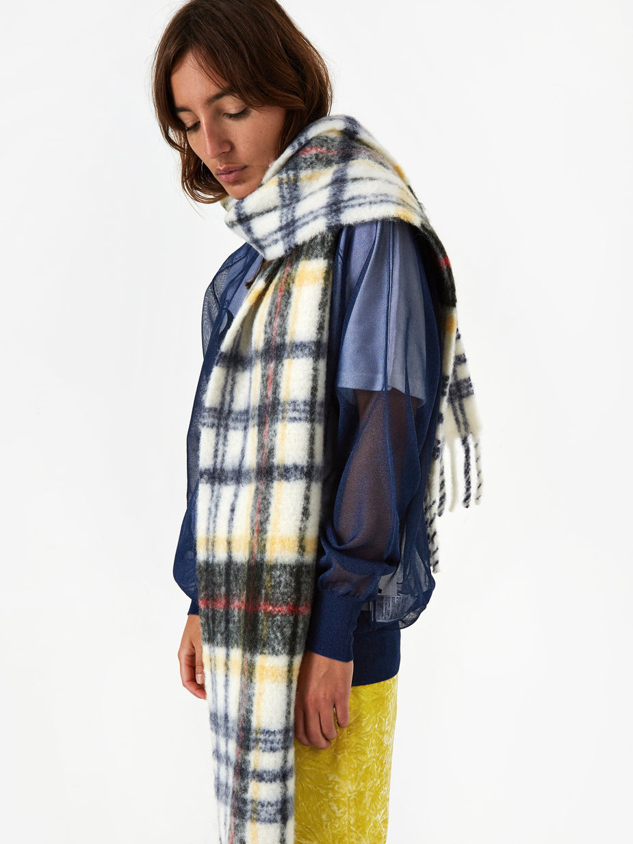 Holzweiler Holzweiler Aster Check Scarf - Opal - Other