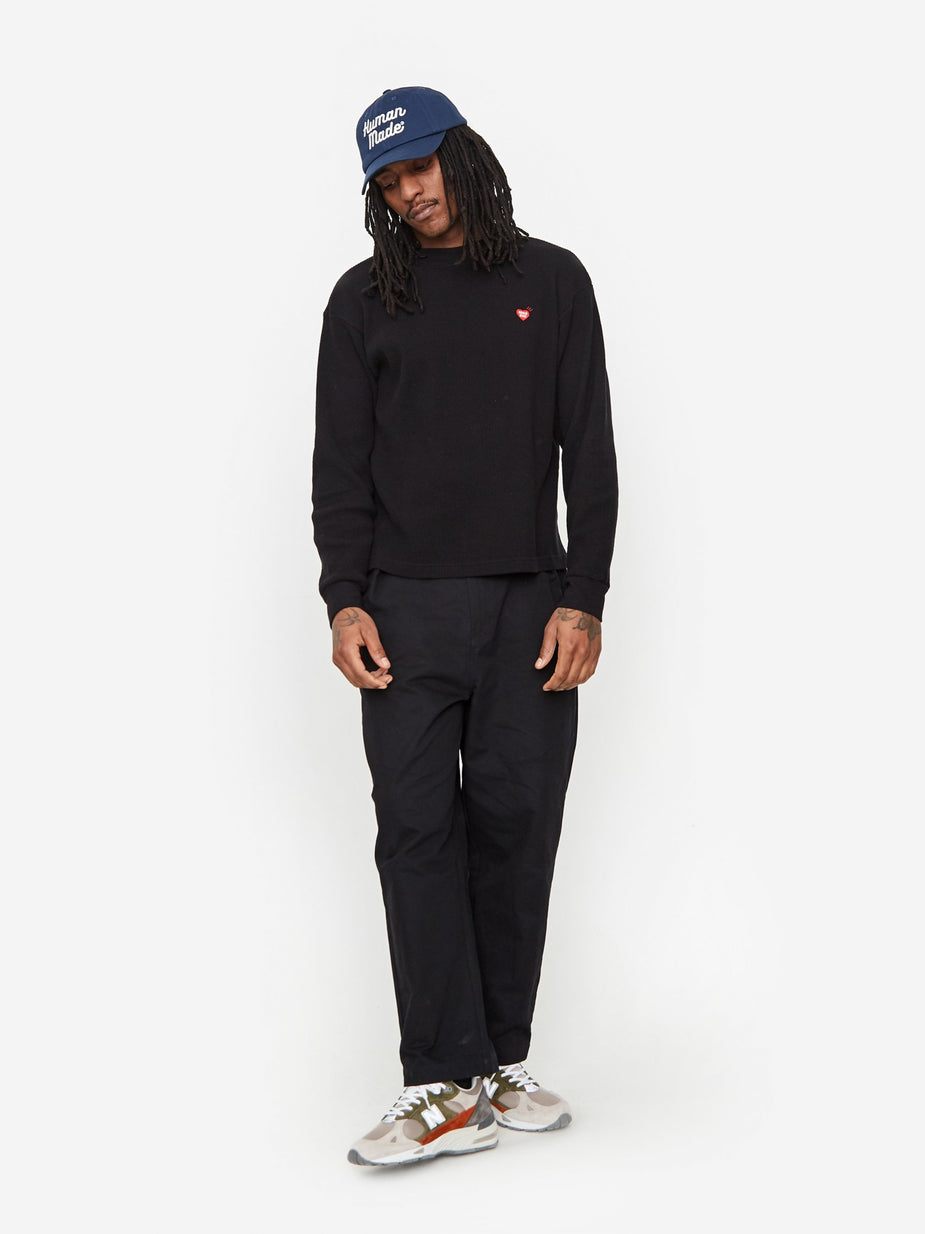 Human Made Human Made Thermal Longsleeve T-Shirt - Black - Black