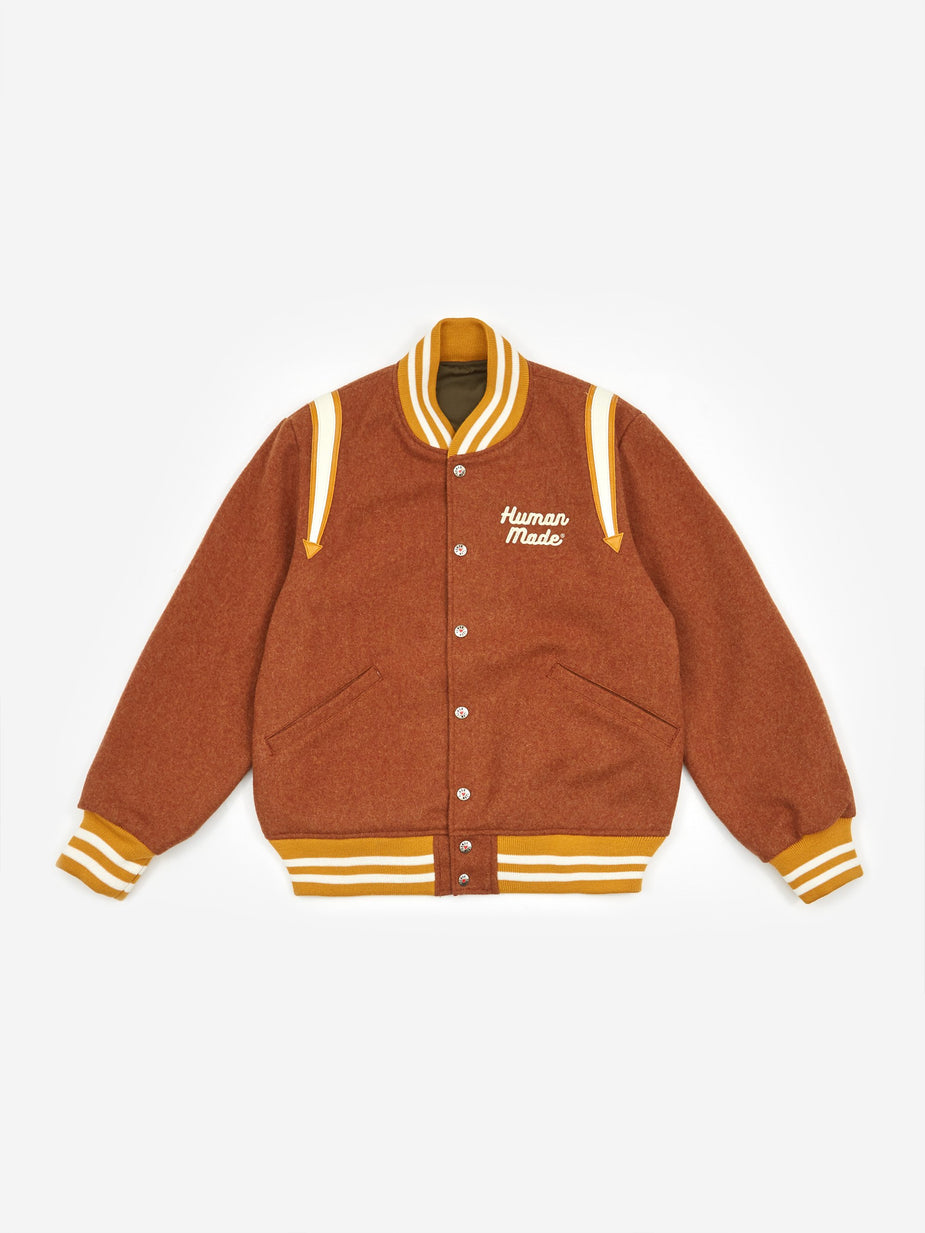 Human Made Human Made Varsity Jacket - Brown - Brown