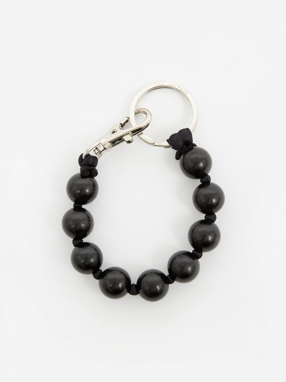 Ina Seifart Ina Seifart Dicke Perlen Short Key Holder - Black/Black - Black