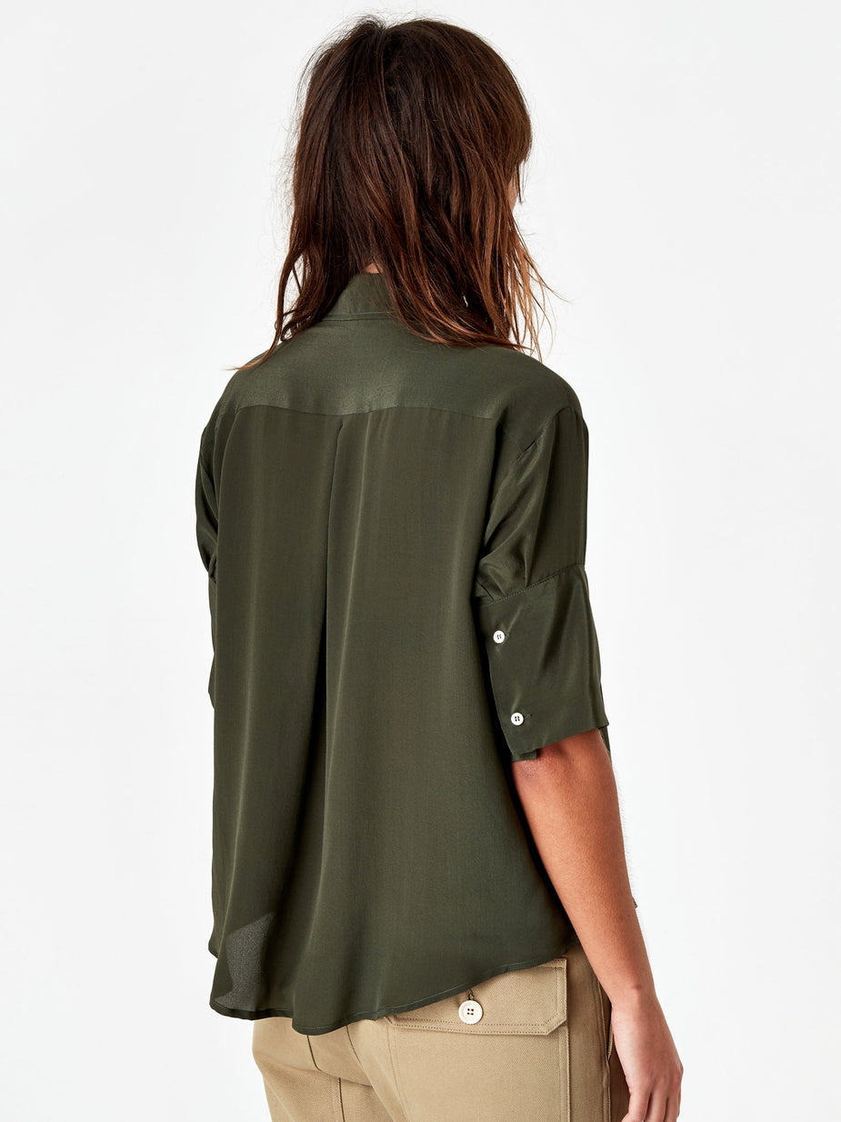 Jejia Jejia Baby Therese Shirt - Green Silk - Green