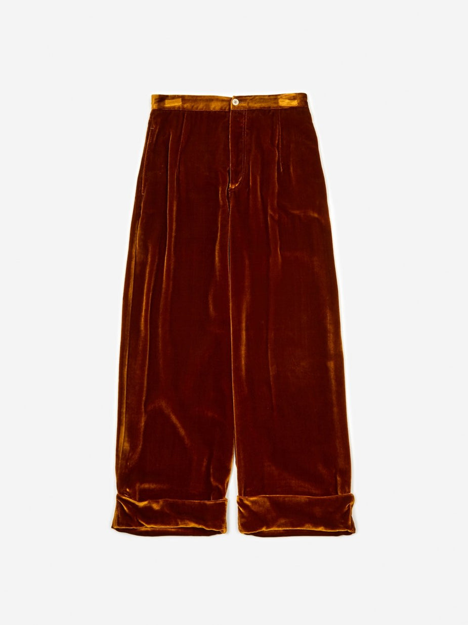 Jejia Jejia Jackie Pant - Gold Velvet - Gold