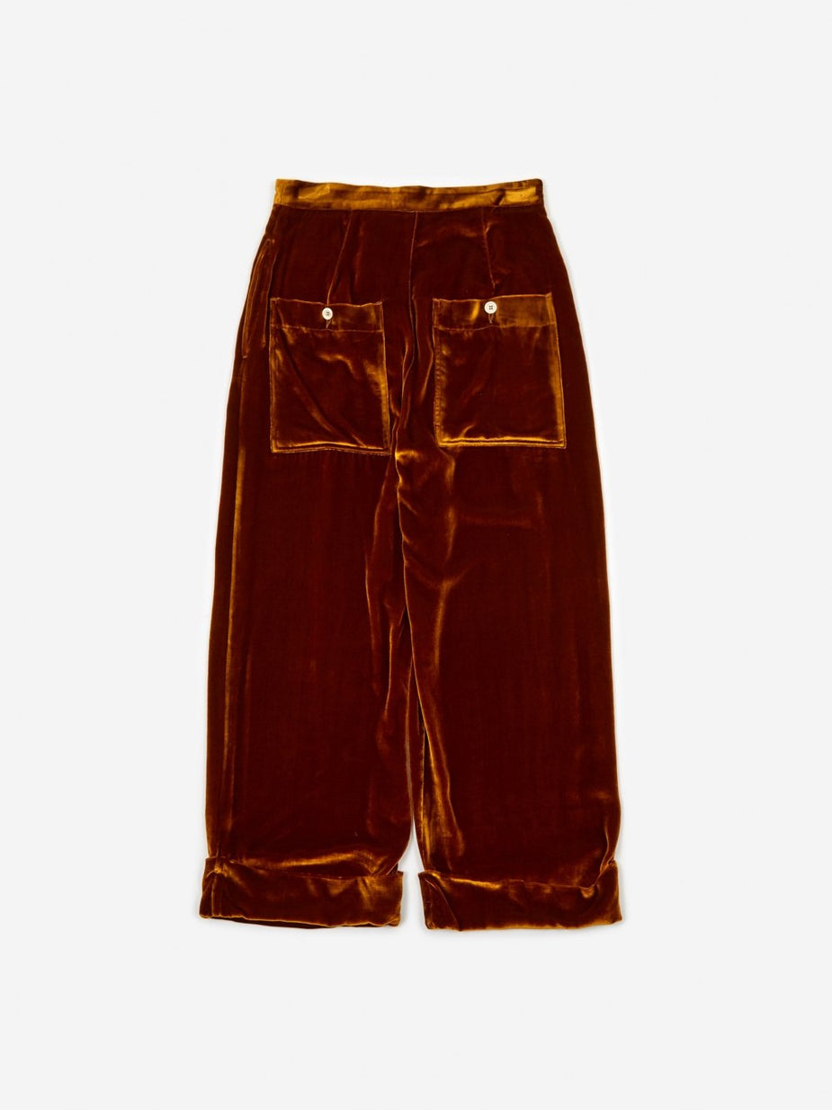 Jejia Jejia Jackie Pant - Gold Velvet - Gold