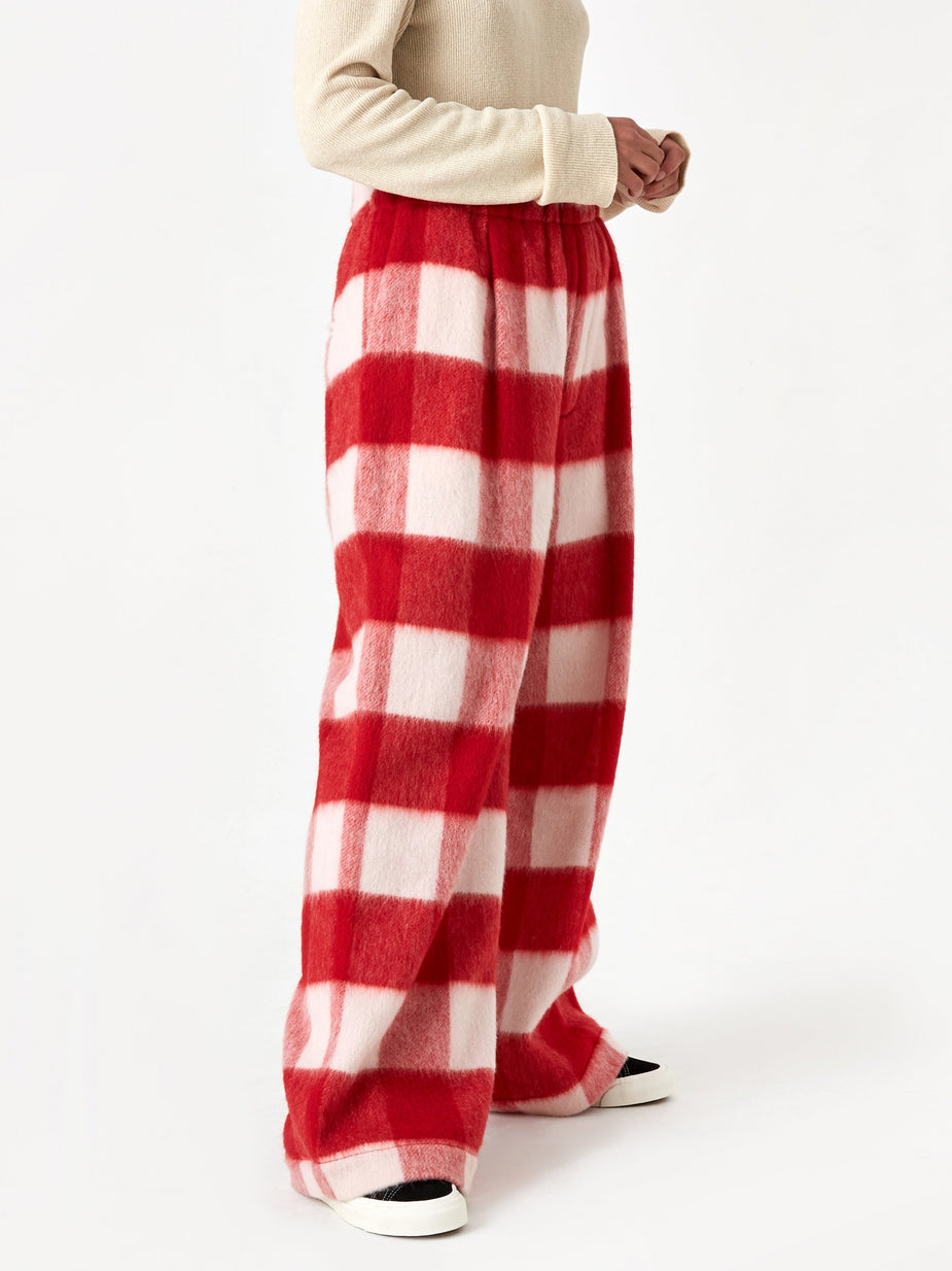 Jejia Jejia Norma Pant - Check Red White - Red