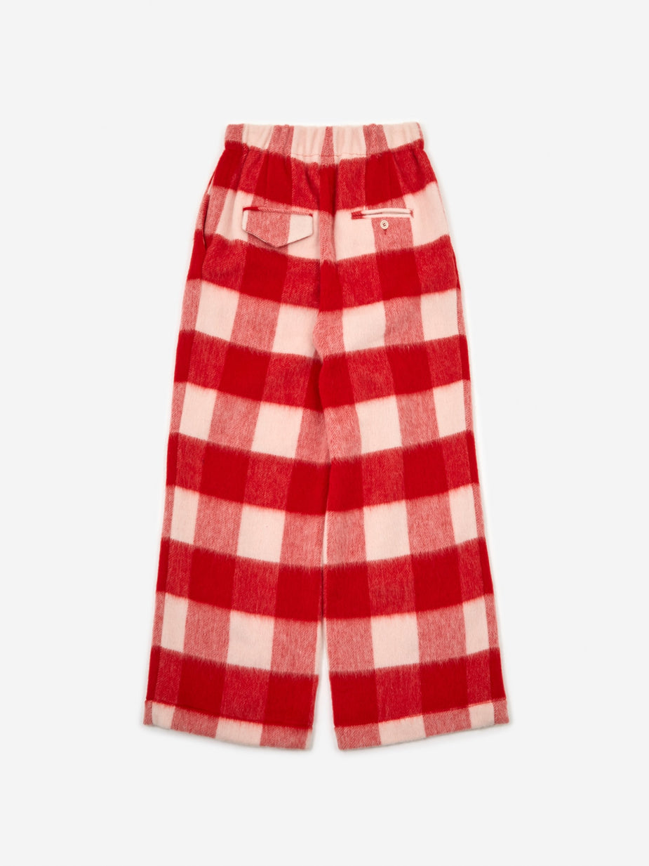 Jejia Jejia Norma Pant - Check Red White - Red