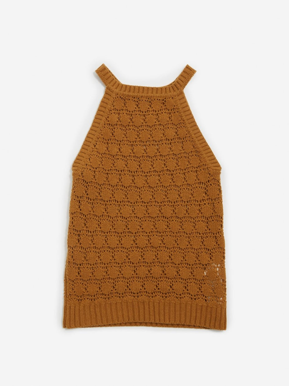Jejia Jejia Rose Knit Tank - Mustard - Yellow