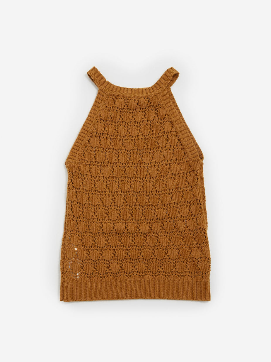 Jejia Jejia Rose Knit Tank - Mustard - Yellow