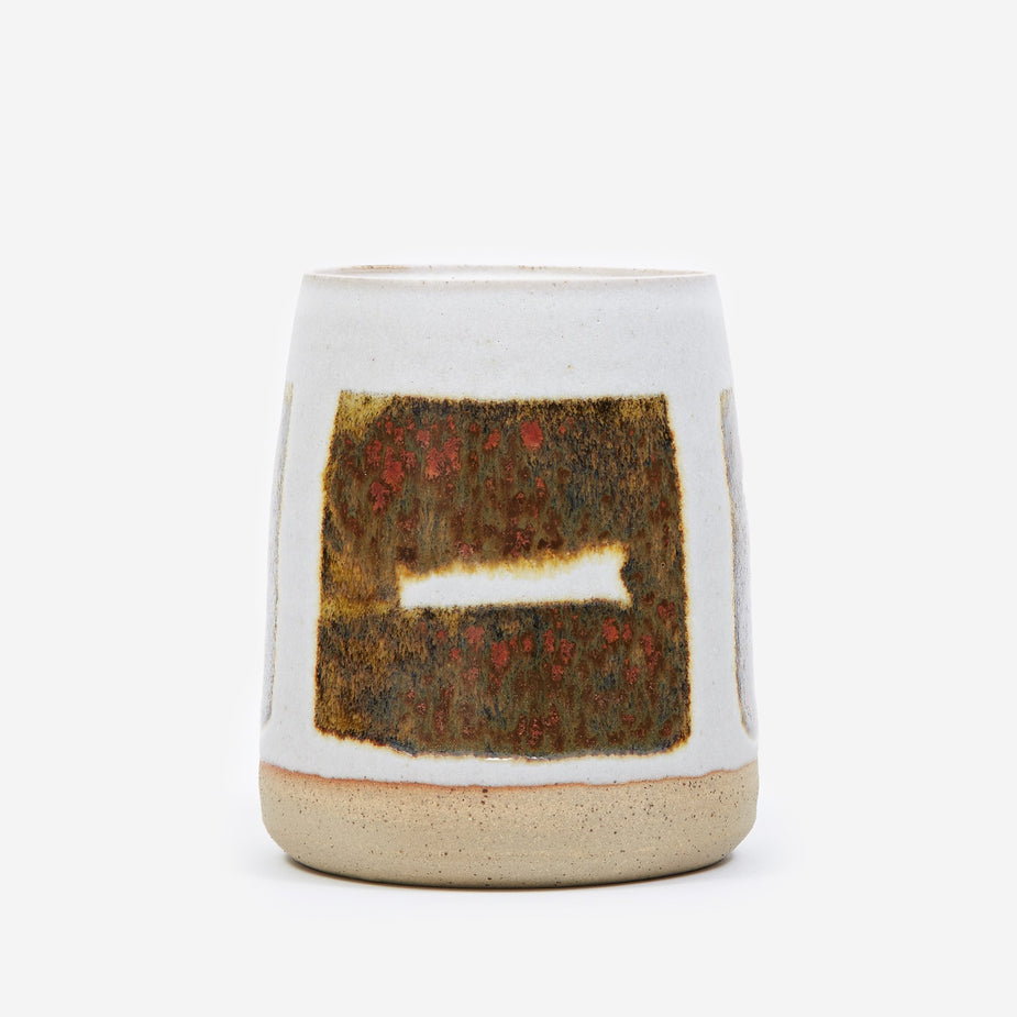 JG Pottery JG Pottery Lidded Caddy - Brown