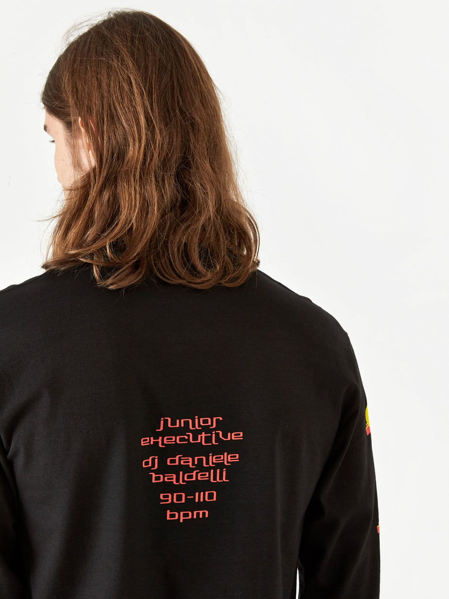 Junior Executive Junior Executive x DB Cosmic Sound Longsleeve T-Shirt - Black - Black