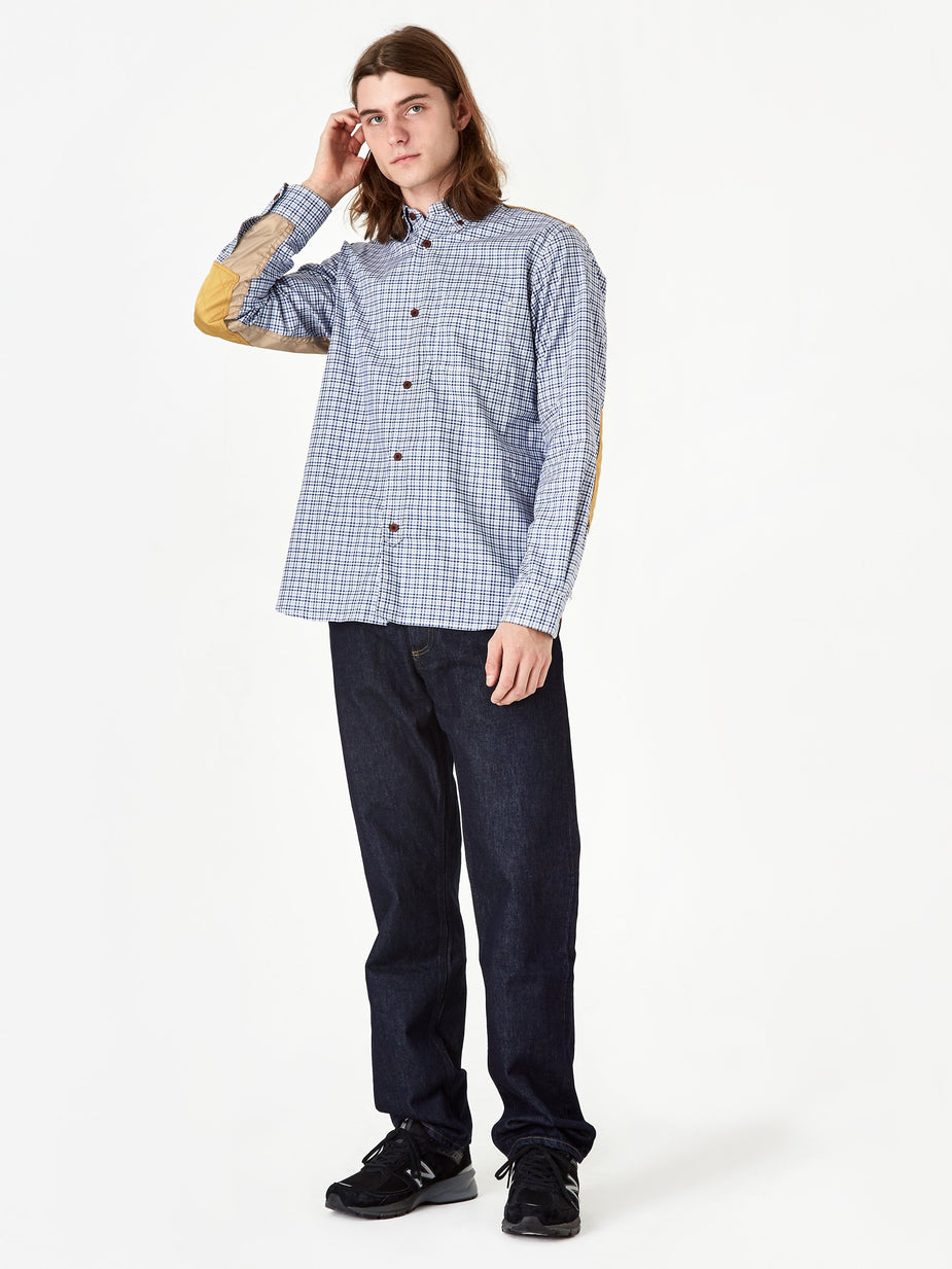 Junya Watanabe Man Junya Watanabe MAN Check Cotton Oxford Shirt - White/Yellow - Yellow