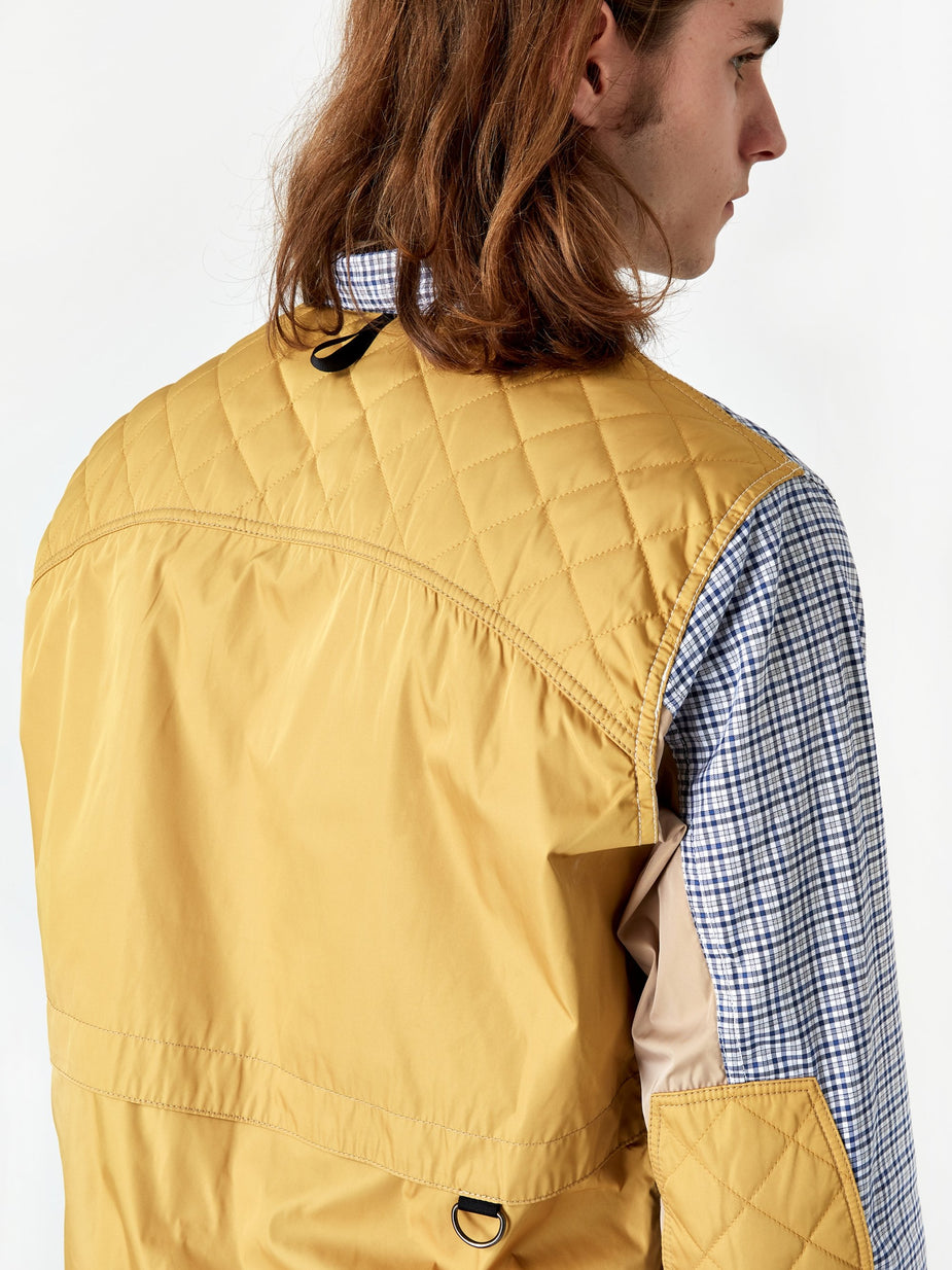 Junya Watanabe Man Junya Watanabe MAN Check Cotton Oxford Shirt - White/Yellow - Yellow