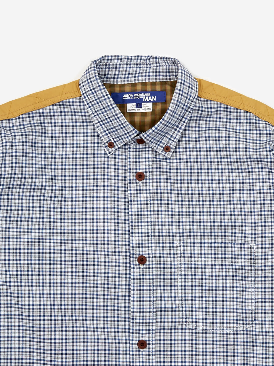 Junya Watanabe Man Junya Watanabe MAN Check Cotton Oxford Shirt - White/Yellow - Yellow