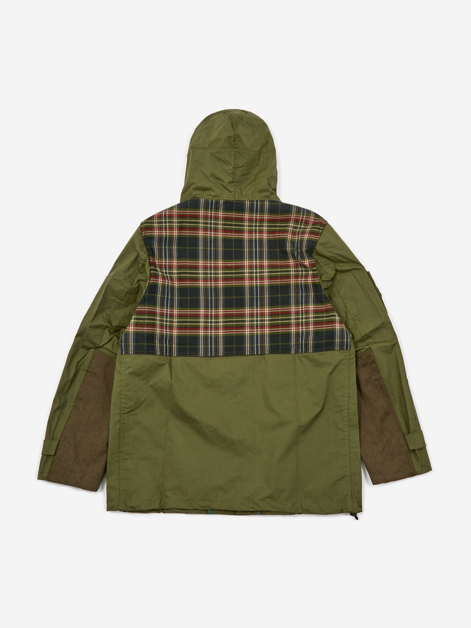 Junya Watanabe Man Junya Watanabe MAN x Ark Air Coated Cotton Canvas Check Coat - Khaki - Neutrals